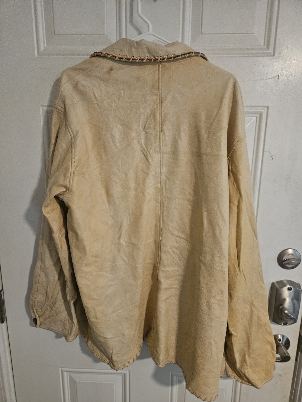Ralph Lauren Polo Country  Vintage Indian Inspired Western Leather Jacket Xl - Picture 11 of 14
